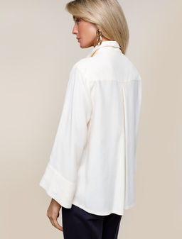 Блузка из лиоцелла с вискозой - Vilatte фото 3