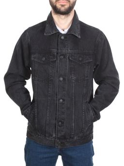 5922 BLACK Куртка джинсовая мужская VH JEANS (80% хлопок, 15% полиамид, 5% спандекс) - Фабричный китай фото 2