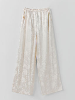 Брюки женские прямые бежевые с цветочным принтом - Mark formelle фото 4