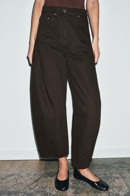 ZW COLLECTION BALLOON MID-WAIST JEANS - Zara фото 12