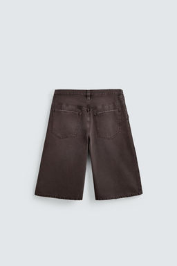 BERMUDA DENIM RELAXED FIT / Marr?n