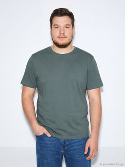 Bisiklet Yaka Penye Erkek Ti??rt