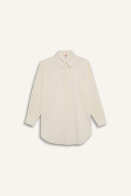 Fall in Love Regular Fit Pamuklu Plaj Gomlegi - Defacto фото 16