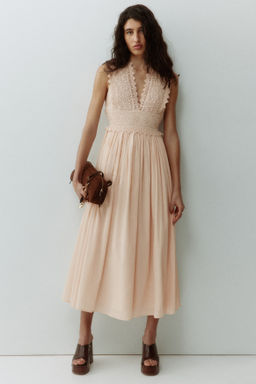 Vestido con cuerpo de encaje - H&m фото 7