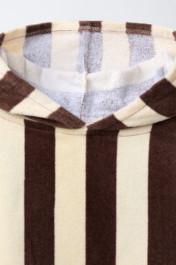 PONCHO TOALLA RAYAS / Marr?n - Zara фото 3