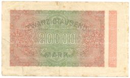 20000 марок 1923 года Германия