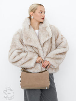 Сумка женская кожаная 1026LF sand Polina&Eiterou