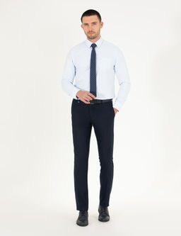 A__k Mavi Regular Fit Uzun Kollu Klasik G_mlek