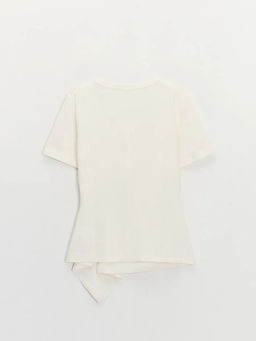 Приталенная футболка с ассиметричным низом ZR2605023405-2 / Zarina