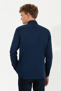 Рубашка мужская темно-синяя Uzunkol Basic - U.s. polo assn фото 5