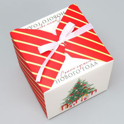 Складная коробка Сказочного Нового года, ёлочка, 18 18 18 см - Дарите счастье фото 3