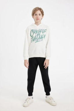 Erkek Cocuk Siyah Beli Pacas? Lastikli Cepli Jogger Okul Esofman Alt?