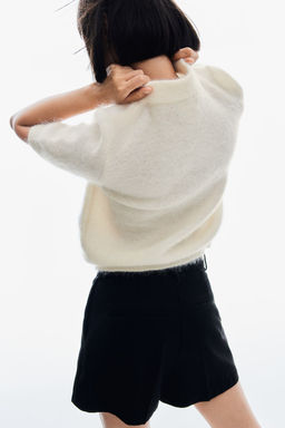 Top de manga corta en mezcla de mohair - H&m фото 4