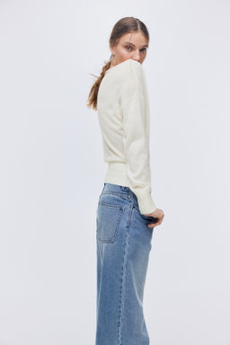 Top de un hombro en punto fino - H&m фото 7