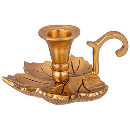 ПОДСВЕЧНИК ДЕКОРАТИВНЫЙ ЛИСТ 15Х11Х7 СМ