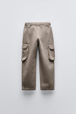 TWILL BARREL TROUSERS WITH POCKETS - Zara фото 2