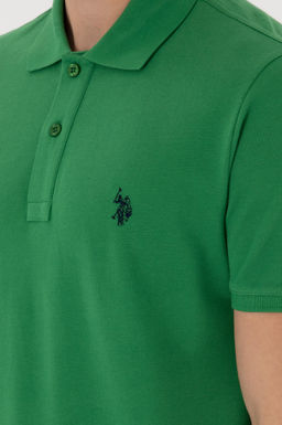 Erkek Slim Fit Polo Yaka Ye_il Basic Ti__rt - U.s. polo assn фото 7
