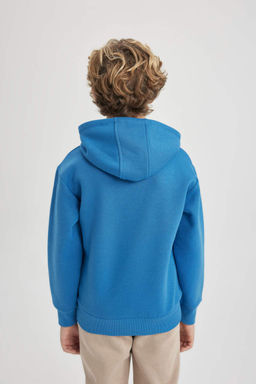 Толстовка с капюшоном для мальчиков NBA New York Knicks - Defacto фото 6