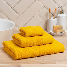 Полотенце махровое Love Life Идеал 70х140 см, горчичный, 100% хл, 450 гр/м2