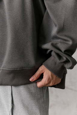 Свитшот оверсайз без начеса LINING
