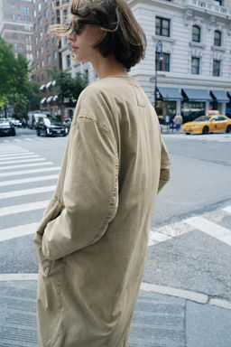 ZW COLLECTION FADED COTTON BLEND JACKET - Zara фото 6