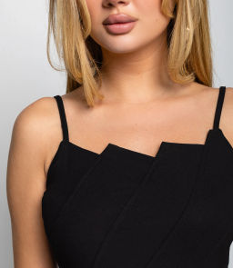 Платье #КТ3255, чёрный - Dommod фото 5