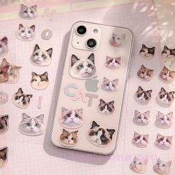 Набор наклеек Cat head