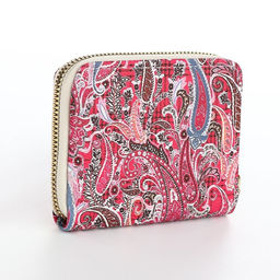 Кошелёк женский на молнии с ремешком, голубой