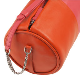 Итальянская кожаная сумка DuDu Bags серии Abigail | малиновый - Dudubags фото 5