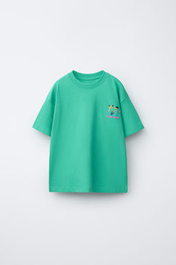 CAMISETA BORDADO / Turquesa