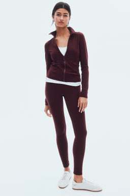 Top de punto con cremallera - H&m фото 5