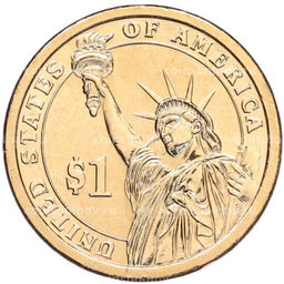 Монета 1 доллар 2010 года (P) США 16-й президент США Авраам Линкольн
