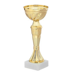 Кубок 162, наградная фигура, золото, подставка камень, 17.8×7×5 см.
