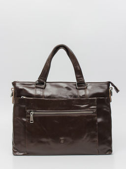 LACCOMA портфель VIN33665-коричневый натуральная кожа хлопок