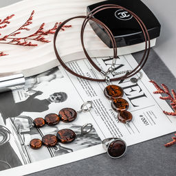 Серьги из муранского стекла METALLICA LS3549