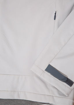 Kapusonlu Gri Ceket - Mavi фото 10