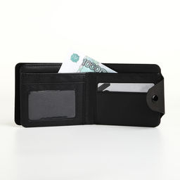 Кошелёк детский «Коала», маленький, на кнопке, чёрный