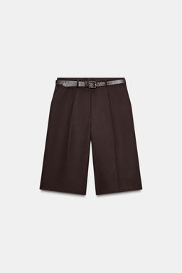 LONG BERMUDA SHORTS WITH BELT - Zara фото 11
