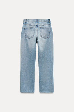 TRF STRAIGHT HIGH-WAIST JEANS - Zara фото 8