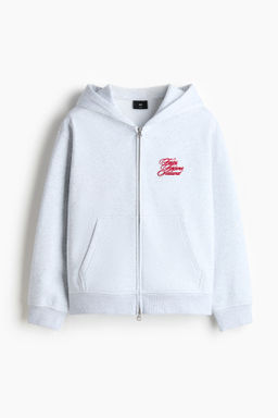 Chaqueta sudadera boxy con capucha Loose Fit