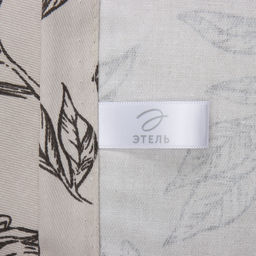 Скатерть «Этель» Black flowers, 149×110 см, 100% хлопок, саржа 190 г/м²