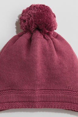 Gorro beanie de punto con tiras de anudar - H&m фото 3