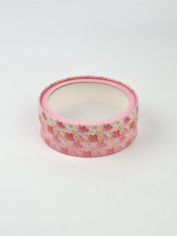 Коробка подарочная тубус с окном «Розовые цветы», 16×16×5 см