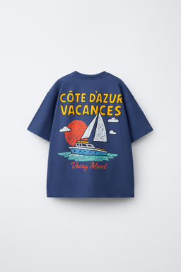 CAMISETA ESTAMPADO VELERO / Azul - Zara фото 2