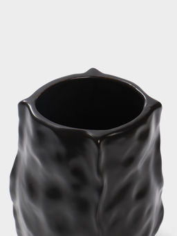 Ваза настольная керамика "Габино" 18,5х12 см, чёрный