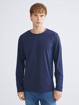 Bisiklet Yaka Uzun Kollu Erkek Ti??rt