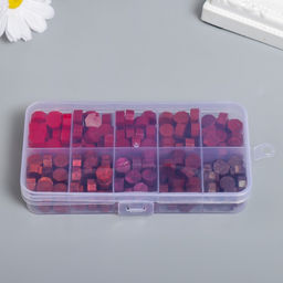 Набор сургуча «Оттенки красного», матовый, перламутр, 10 цветов, 12.7×6.5×2 см