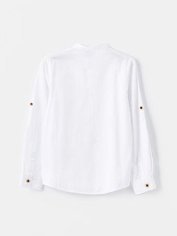 Hakim Yaka Basic Uzun Kollu Erkek ?ocuk G?mlek