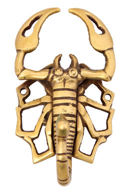 Вешалка-крючок № Пи1093/2 (антик) Скорпион 2шт/уп