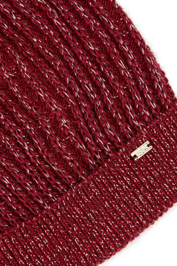 Женский бордовый красный берет Неожиданная скидка в корзине - U.s. polo assn фото 3
